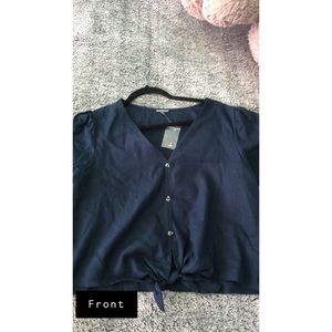 Brand new Charlotte Russe crop shirt